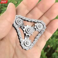 ❣❃ Sprocket Flywheel Fingertip Pressure Release Toys Metal Gear Chain Fidget Spinner Toy Funny Finger Game Sport Decompression Toy