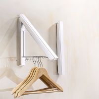 Wall Mounted Clothes Airer Washing Line Coat Shirt Dryer Folding/Pull out Wall Hanger Space Saving Clothes Cupboard Storage