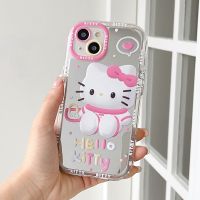 เคสโทรศัพท์มือถือลายการ์ตูน Hello Kitty สำหรับ iPhone 14 Pro Max 13 Pro Max ฝาหลังซิลิโคนแบบนิ่มสำหรับ iPhone 12 Pro Max 11ด้านหลัง