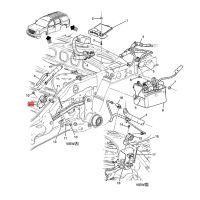 1 Piece Air Suspension Ride Height Sensor Rear Left 15128648 for GMC Chevrolet Cadillac Escalade