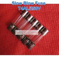 5pcs 5x20 Slow Blow Fuses T4AL 5*20mm 250V 4A Glass Tube Fuse