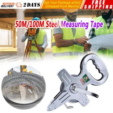 Portable metric 30M 50M 100M Thickening Open Reel Steel Tape Measure with  shelf for Woodworking Construction ABS Measuring tool
