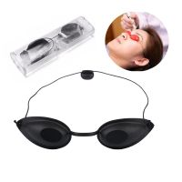 【cw】 1pc Soft Sunbathing Eyewear Tanning Goggles Beach Adjustable UV Skin Tanning Eye Protection UV Shield Glasses Black