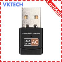 【NEW】 【No-profit】 [Vktech] 600Mbps Dual Band 2.4G / 5G Hz Wireless Lan USB PC WiFi Adapter 802.11AC