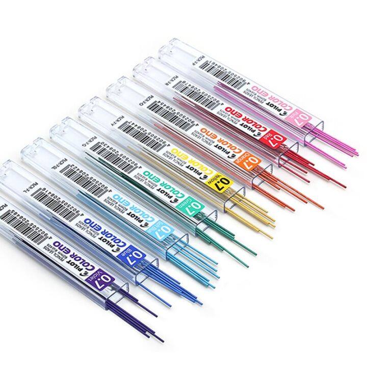 pilot-color-eno-mechanical-pencil-hcr-197-0-7mm-for-sketch-manga-design-writing-plcr-7-color-pencil-lead