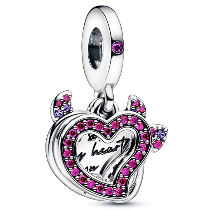 sparkling-levelled-devil-heart-love-key-padlock-feather-glass-beads-925-sterling-silver-charm-fit-fashion-bracelet-diy-jewelry