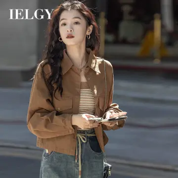 IELGY women's autumn and winter loose korean style fleece thick baseball  jacket