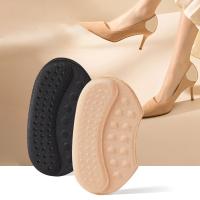 【YF】 2 Pcs Heel Insoles 5D Patch Pain Relief Anti-wear Cushion Pads Feet Care Protector Adhesive Back Sticker Shoe Insert Insole