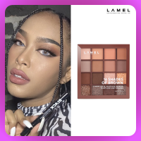 Lamel 16 Shades of Brown No.16-3 ลาเมล 16 เฉด ออฟ บราวน์ No.16-3 (เครื่องสำอาง, อายแชโดว์พาเลตต์ 16 สี, อายแชโดว์เนื้อแมตต์, อายแชโดว์เนื้อชิมเมอร์)