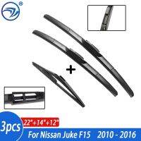 Ericks Wiper Front &amp; Rear Wiper Blades Set For Nissan Juke F15 2010 - 2016 Windshield Windscreen Rear Window 22"+14"+12"