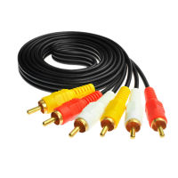 ZUCZUG 3RCA Male to 3 RCA Male Composite Audio Video AV Cable Plug 3X RCA Retail &amp; Wholesale 1.5M 3M 5M 10M 15M 20M 10 FT Cables