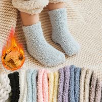 ✘✒❈  Winter Thick Newborn Socks Coral Fleece Warm Kids Leg Warmers Girls Boys Toddler Soft Baby Autumn Anti-slip Children Plus Stuff