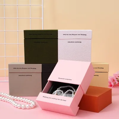 Stylish Gift Package For Jewelry Customizable Ring Packaging Box Multi-tier Jewelry Storage Box Elegant Necklace Gift Box Stackable Jewelry Packaging Boxes