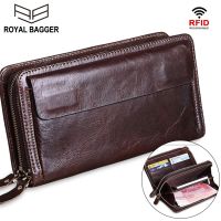 ◑ Mens true leather Wallets