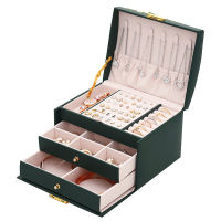 BLOONG New Color 3 Layers Jewelry Organizer Box Exquisite Women Girls Gift Display Holder Earring Ring Necklace Storage Case