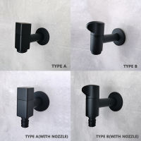 Matte Black Color Finished Wall Mounted Washing Machine Tap Mop Pool Tap Outdoor Garden Faucet Solid ss Tap Water Bib