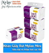 HCM - Combo 3 gói khăn giấy dạng rút đa năng mèo My Lan