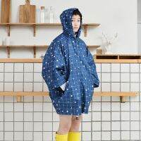 Raincoat Women Waterproof Rain Gear Womens Rain Coat Girls Raincoats for Ladies Plaid Rain Jacket Fashion Rainwear Abrigo Mujer