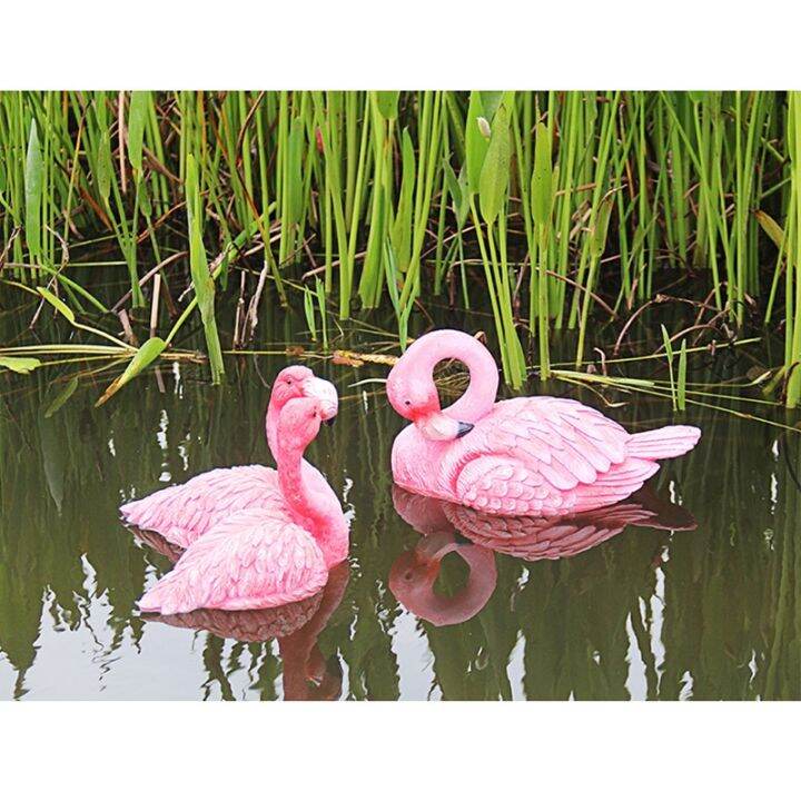 swan-mandarin-duck-statue-hunting-shooting-decoy-lawn-ornaments-garden-pool-pond-decors-flamingo-sculptures-artificial-animal