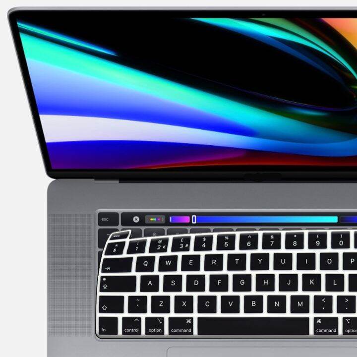 สำหรับ-macbook-pro-16แผ่นครอบแป้นพิมพ์ฟิล์มป้องกันแล็ปท็อป-pro16นิ้วแผ่นครอบแป้นพิมพ์ซิลิโคน-a2141และจอแสดงผลฝรั่งเศสสเปน