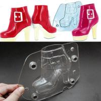 Bottes en plastique 3D pour femmes moule à chocolat outil de décoration de gâteau bricolage chaussures pour femmes moule à bonbons