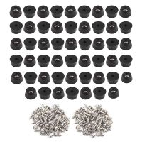 52PCS Rubber Feet for Cutting Board (0.31x0.59Inch) Anti Scratch Rubber Cutting Board Feet for Chairs &amp; Other Furniture Furniture Protectors  Replacem