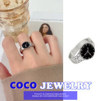 COCOJEWELRY แหวนนาฬิกาสร้างสรรค์แหวนเรียบง่ายแฟชั่นถนนยิงมือเครื่องประดับเครื่องประดับฮิปฮอปเครื่องประดับ