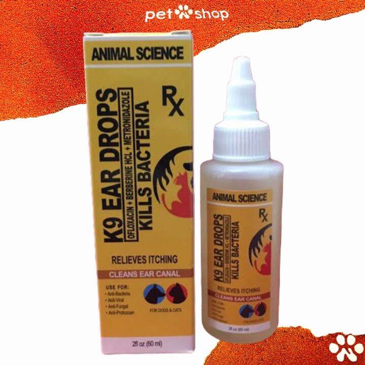 【COD】 K9 Ear Drops. Kills Bacteria Relieves Itching for Dogs and Cats