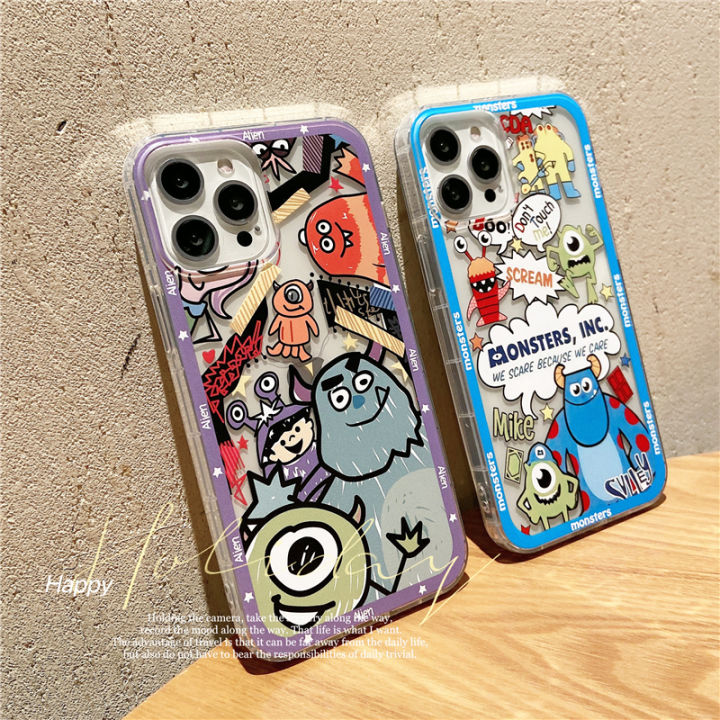 เคสโทรศัพท์ใหม่สำหรับ-honor-90-pro-เคสลายการ์ตูนมอนสเตอร์แบบเรียบง่ายพร้อมซิลิโคนนิ่มและคุณสมบัติป้องกันการเคาะแบบโปร่งใสสำหรับเคส-honor-90