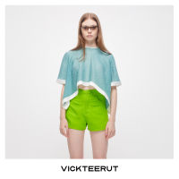 VICKTEERUT (ราคาปกติ 5,500-.) High Waist Shorts กางเกงขาสั้น เอวสูง ผ้าออตโตมัน