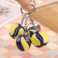 1xFashion PVC Volleyball Keychain Ornaments Business Volleyball Gifts Beach Ball Sport For Players Men Women Key Chain Gift 2022