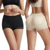 Womens best-selling lace shaped body shaping pants Sponge pad with insertion pad Lifting buttocks Pants with plump buttocks and tight belly flat angle womens pants