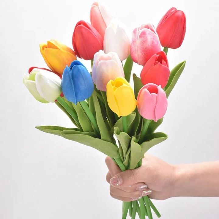 ดอกทิวลิปชิลิโคน-ดอกทิวลิป-ดอกไม้ปลอม-ทิวลิป-แจกันดอกไม้ปลอม-แจกัน-ดอกไม้พลาสติก