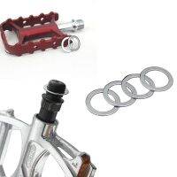 [COD] 4pcs bicycle crank gasket stainless steel pedal washer screw MTB ring