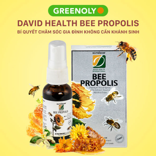 Keo ong david health dạng xịt giảm ho đau họng - ảnh sản phẩm 3