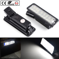 2ชิ้นรถยนต์ LED ไฟป้ายทะเบียน12โวลต์โคมไฟทำงานเปลี่ยนรถแสงสำหรับ VW G Olf 4 5 6 7 6R P Assat B6 Lupo S Cirocco โปโล