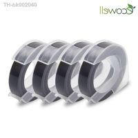 ▦▣ Ecowell Black Color 9mm Dymo 3D Plastic Embossing Tapes for Embossing for Dymo 1540 1755 1880 12965 1296620008 Label Makers