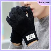 BETTERFORM หนาขึ้น ชายหญิง USB ชาร์จได้ ถุงมืออุ่นไฟฟ้า ถุงมือถักนิตติ้ง ถุงมือนวม ถุงมืออุ่นอุ่น