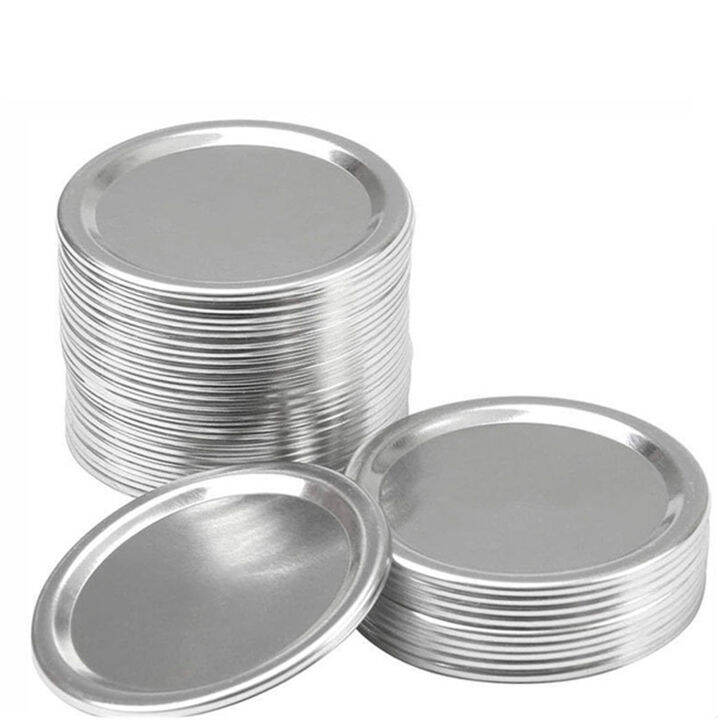 100pcs-glass-stickjar-ฝาปิด-mason-ฝาขวดแยกฝาครอบ-tinplate-mason-jar-canning-lids-ปากกว้าง-canning-lids