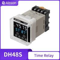 รีเลย์เวลาล่าช้าบารู DH48S ดิจิตอล Presisi Diprogram DH48S-S ชุด1Z 2Z AC220V DC24V DC12V