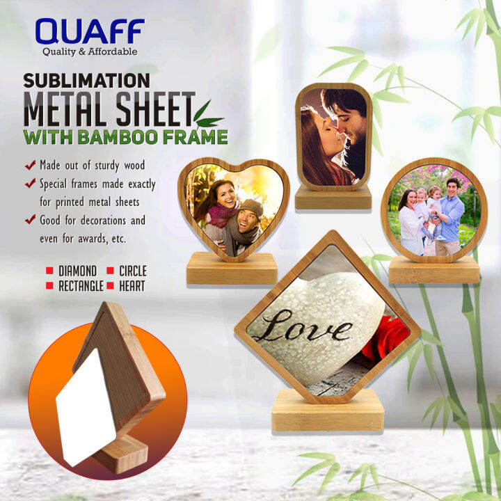 【PrinTEE】Sublimation Printable Metal Sheets with Bamboo Frame