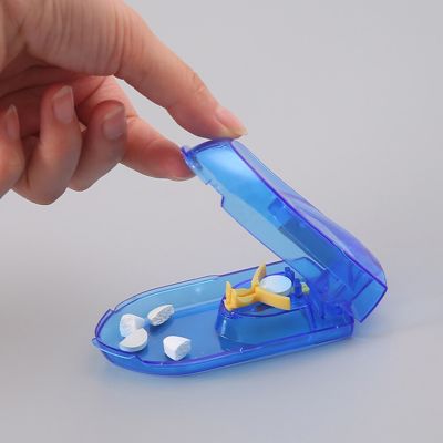 Pill Caplets Medicine Dose Tablet Cutter Splitter Divide Compartment Storage Box Compartment Storage Box Storage Home Medicine Medicine  First Aid Sto