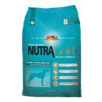 Nutra Gold 15กก.อาหารสุนัขโต salmon&amp;potato adult dog โฮลิสติก สูตรแซลมอน มันฝรั่ง แพ้ง่าย ลดการอักเสบของผิว