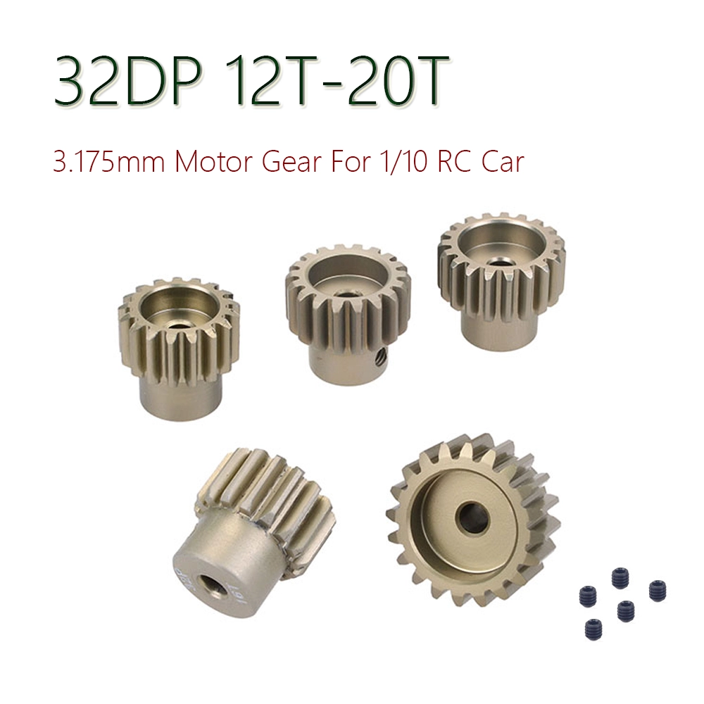 41T Pinion Motor Gear Combo Set for 1/10 RC Car Motor 3.17mm Aluminum 48DP 16T 