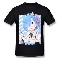 Men Clothing Re Zero Starting Life In Another World Satella Puck Anime Tshirt Red T-Shirt Rem Men Fashion Short Sleeve