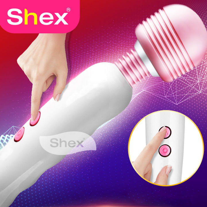 Multi Speed Wireless Usb Charge Wand Vibrator Massage Sex Toys Masturbate Vibrator Woman By Shex