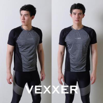 Vexxer TopDye Running Shirt Z01 - สีเทา เสื้อกีฬา แขนสั้น เสื้อยืด เสื้อวิ่ง ออกกำลังกาย