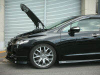 สำหรับ2008-2013 Honda Odyssey RB3 MINI จากด้านหน้า Bonnet Gas struts Lift Support shock damper คาร์บอนไฟเบอร์