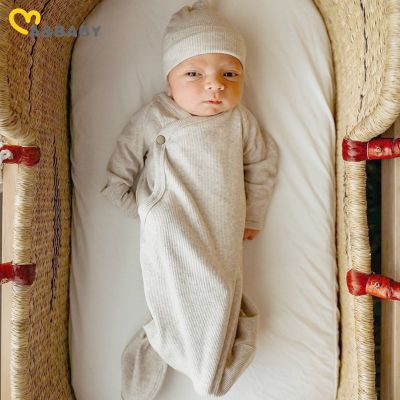 ma&amp;baby 0-3M Newborn Infant Baby Girl Boy Sleeping Bags Bedding Long Sleeve Knit Spring Fall Toddler Clothing