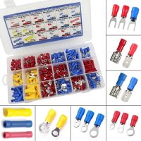 [HOT QAA,JXHKLWW 121] 300 PCS ฉนวนสายไฟตัวเชื่อมต่อก้นแหวน Spade Quick Disconnect Crimp Terminals Connectors Assortment Kit